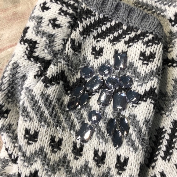 Max Studio Jeweled Sweater Dress Size 5/6 - Picture 3 of 8